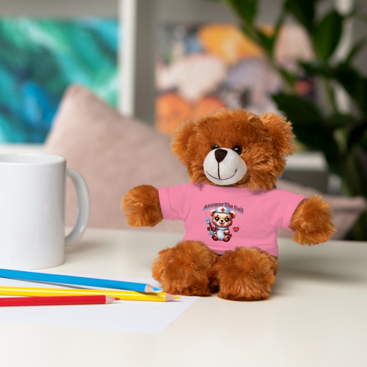 Answer The Call Stuffed Animals with Tee