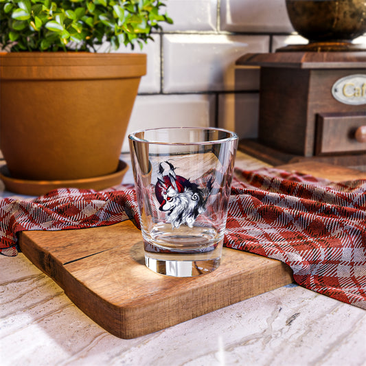 Tribal Wolf Shot Glass, 1.5oz