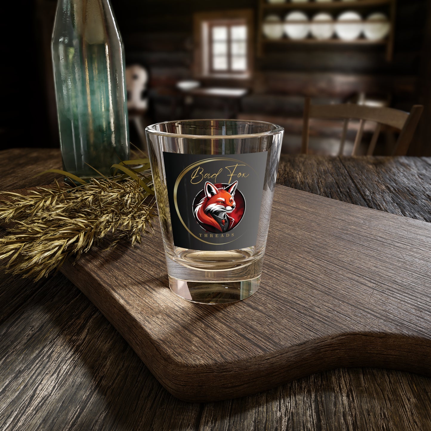 Bad Fox Threads Shot Glass, 1.5oz - Gradient Variant