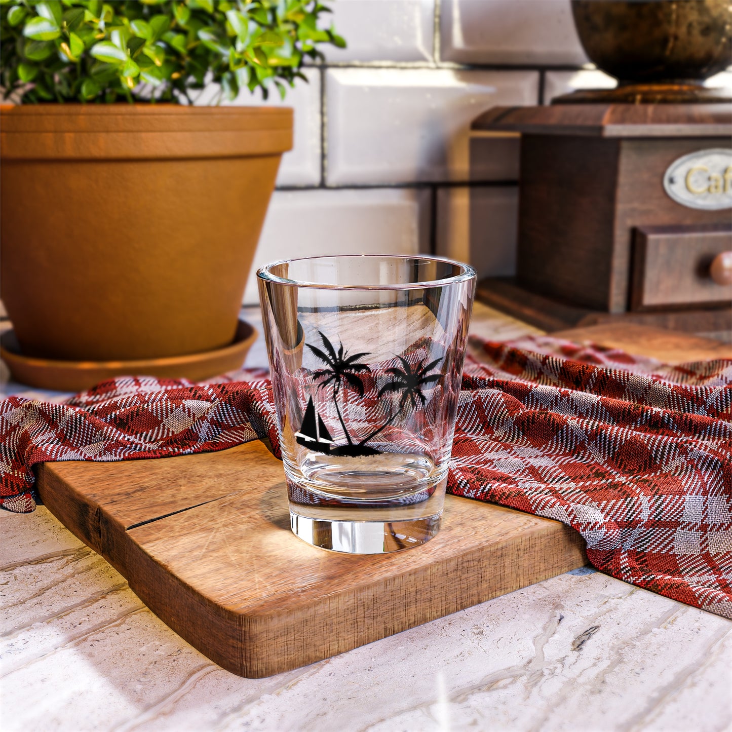 Summer Island Shot Glass, 1.5oz
