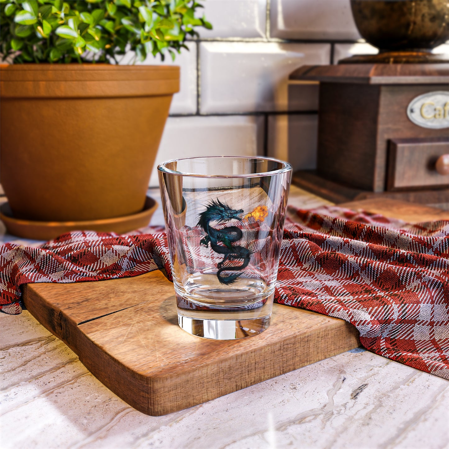 Fire Breathing Dragon Shot Glass, 1.5oz