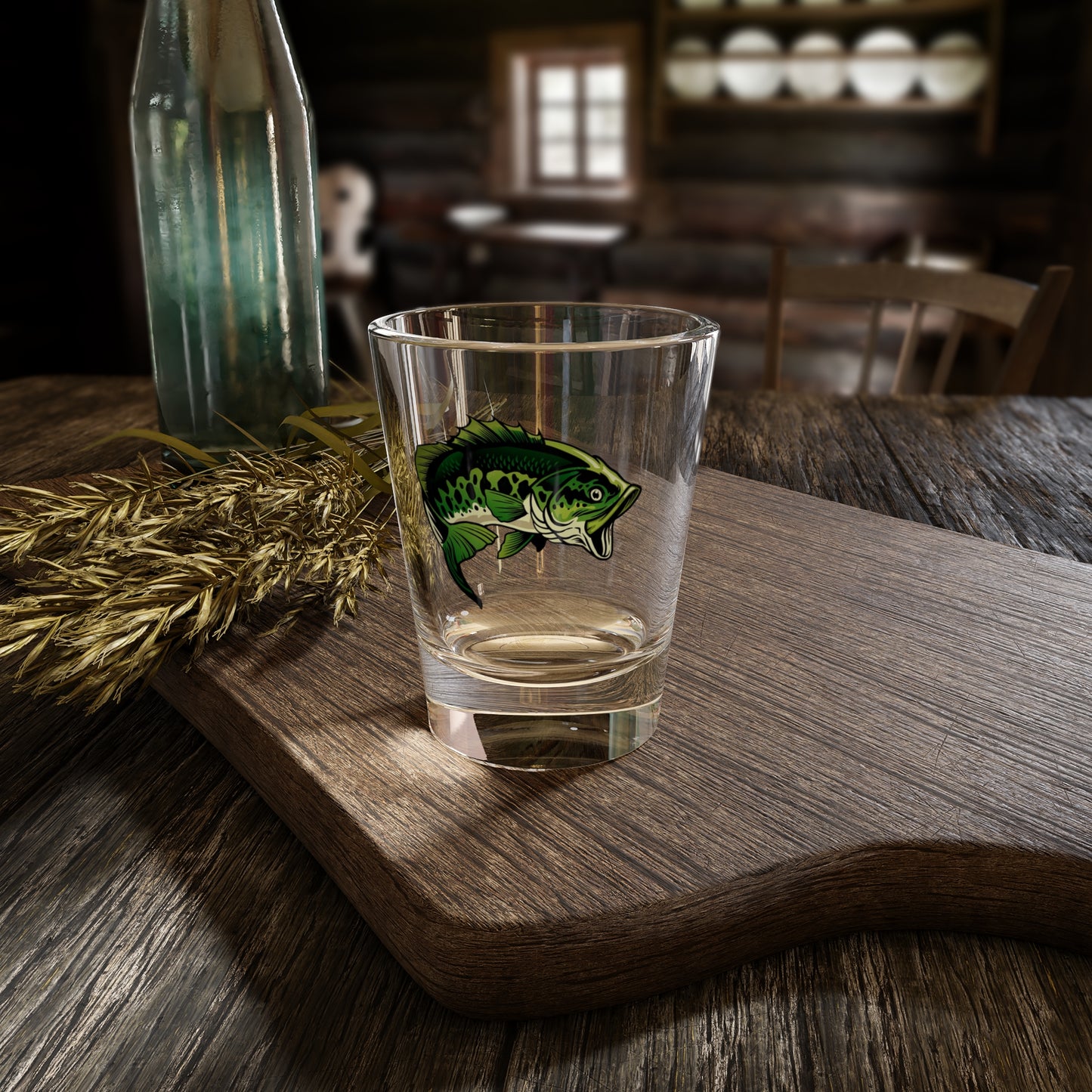 Large Mouth Bass Shot Glass, 1.5oz