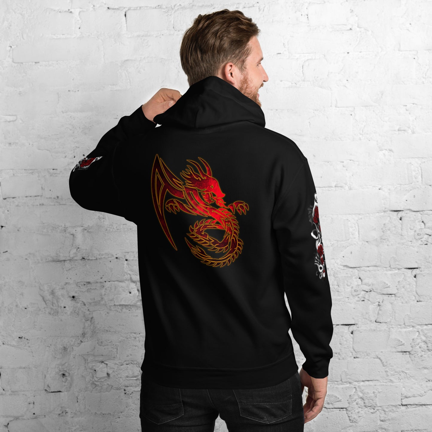 Dragon and Rose Hoodie